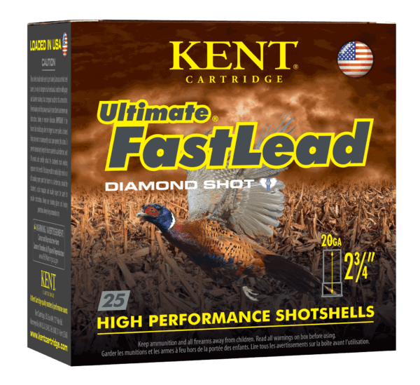 Kent Cartridge K202UFL286 Ultimate Fast Lead 20 Gauge 2.75″ 1 oz 6 Shot 25rd Box