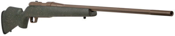 Weatherby MWL01N653WL8B Mark V Weathermark LT 6.5-300 Wthby Mag Caliber with 3+1 Capacity  26″ Barrel  Flat Dark Earth Cerakote Metal Finish & Flat Dark Earth Speckled Green Fixed Monte Carlo Stock Left Hand (Full Size)