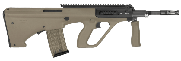 Steyr Arms AUGM1MUDEXT AUG A3 M1 5.56x45mm NATO 30+1 16″ Black Rec Mud Brown Fixed Bullpup Stock & Collapsible Foregrip Extended Pic Rail (OEM Mag)