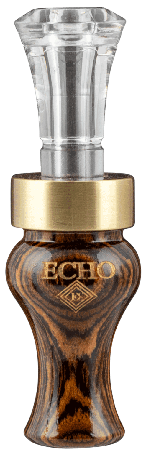 Echo Calls 90016 Timber Double Reed Mallard Sounds Attracts Ducks Brown Bocote Timber