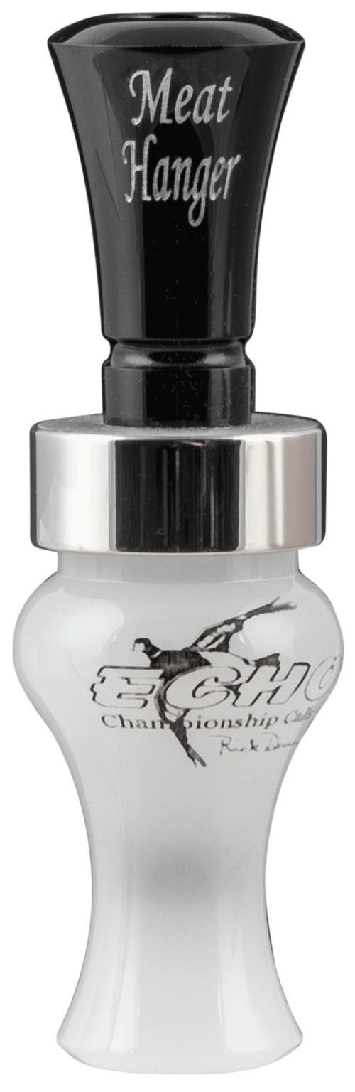 Echo Calls 79010 Meat Hanger Double Reed Mallard Sounds Attracts Ducks Black/Pearl Acrylic