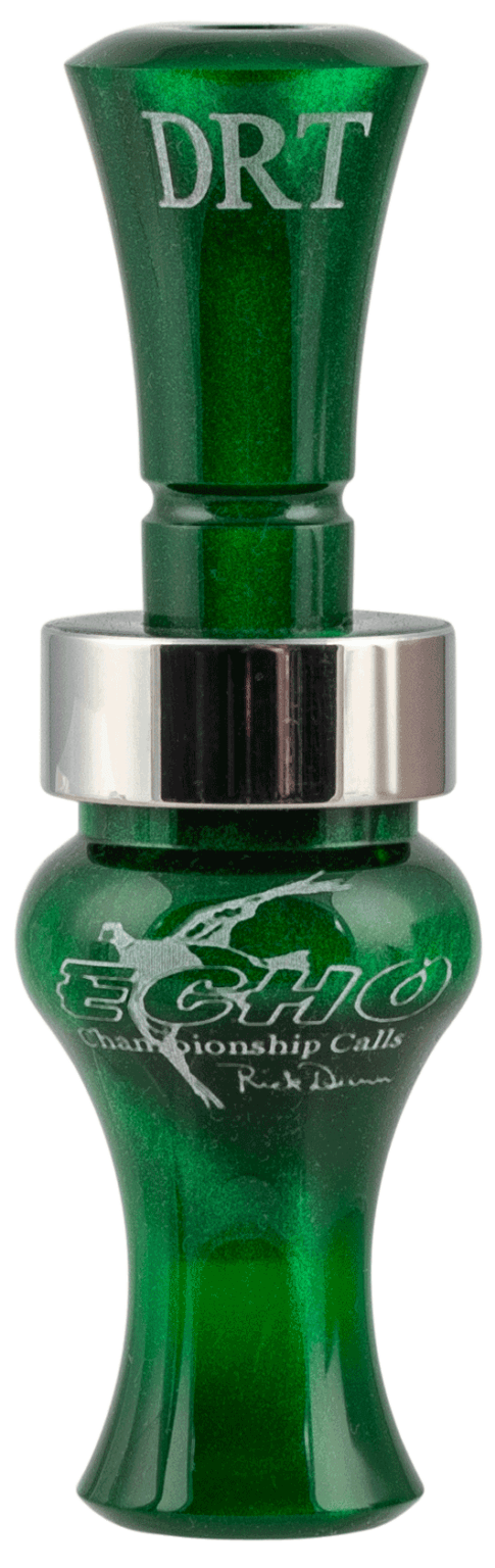 Echo Calls 79021 Timber Double Reed Mallard Hen Sounds Attracts Ducks Green Pearl Acrylic