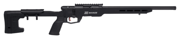 Savage Arms 70248 B22 Precision Bolt Action 22 LR Caliber with 10+1 Capacity 18″ Barrel Matte Black Metal Finish & Adjustable MDT ACC Aluminum Chassis Matte Black Stock Right Hand (Full Size)