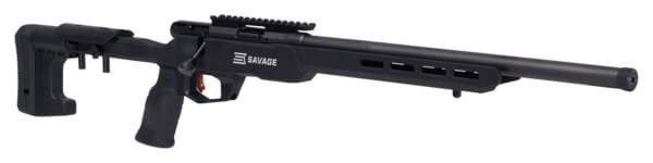 Savage Arms 70248 B22 Precision Bolt Action 22 LR Caliber with 10+1 Capacity 18″ Barrel Matte Black Metal Finish & Adjustable MDT ACC Aluminum Chassis Matte Black Stock Right Hand (Full Size)