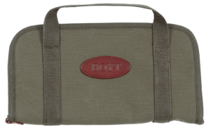 Boyt Harness 0PP640003 Rectangular Pistol Rug made of Waxed Canvas with Black Finish Cotton Batten Padding & Quilted Flannel Lining 9″ x 6″ Exterior Dimensions