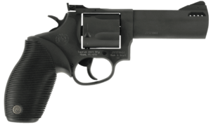 Taurus 2440041TKR Tracker Model 44 Single/Double 44 Remington Magnum 4″ 5 Black Ribber Blued