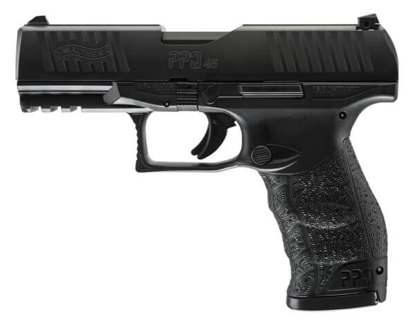 Walther Arms 2807076 PPQ M2 45 ACP 12+1 4.25″ Barrel Polymer Frame With Picatinny Acc. Rail Ambidextrous Slide Stop Reversible Button-Style Magazine Release Manual Safety