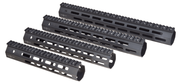 Troy Ind SRAIML190BT00 Battle Rail M-LOK Aluminum Black Anodized 9″ for AR-15 M16