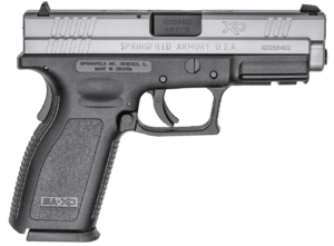 Springfield Armory XD9821 XD *CA Compliant Sub-Compact Frame 9mm Luger 10+1  3 Black Melonite Steel Barrel  Serrated Stainless Steel Slide  Black Polymer Frame w/Picatinny Rail”