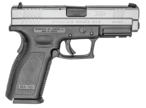 Springfield Armory XD9822 XD *CA Compliant Sub-Compact Frame 40 S&W 9+1  3 Black Melonite Steel Barrel  Serrated Stainless Steel Slide  Black Polymer Frame w/Picatinny Rail”