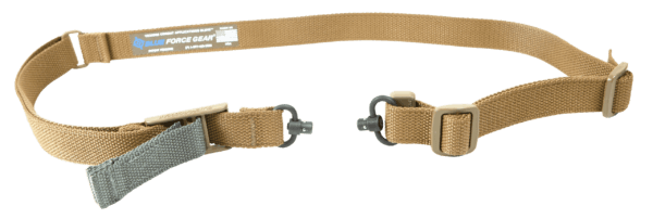 Blue Force Gear VCAS2TO1RED125AACB Vickers 221 made of Coyote Tan Cordura with 54″-64″ OAL 1.25″ W One-Two Point Design & RED Swivel for AR Platform