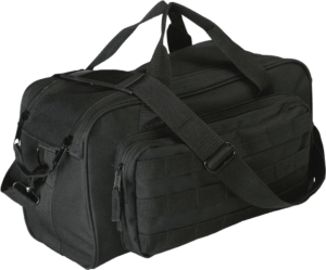 Allen 2205 Range Bag Black Cordura with MOLLE Loops Detachable Shoulder Strap & Padded Pistol Rug 15″ x 8″ x 8.50″ Interior Dimensions