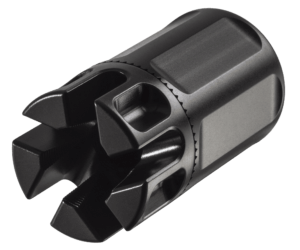 Primary Weapons 3CQB12A1F CBQ Compensator Black 4140 Steel with 1/2-28 tpi Threads  2.50″ OAL & 1.375″ Diameter For 223 Rem/5.56x45mm NATO AR-Platform”