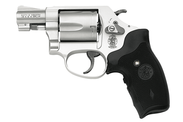 Smith & Wesson 163052 637 Airweight Crimson Trace Lasergrip 38 Special 1.88″ 5 Round Stainless Steel Black Synthetic Crimson Trace Lasergrip Grip