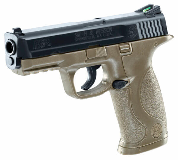 Umarex S&W Air Guns 2255051 S&W M&P  CO2 177 BB 19+1 4.25″ FDE Polymer Grips