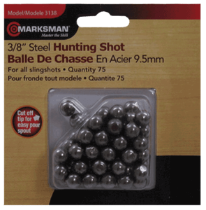 Marksman 3138Slingshot Steel Shot 1/4″ 75 Pack