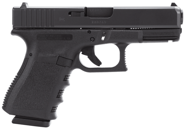 Glock PI3850201 G38 Gen3 Compact 45 GAP 4.02″ Barrel 8+1 Black Frame & Slide Finger Grooved Rough Texture Grip Safe Action Trigger