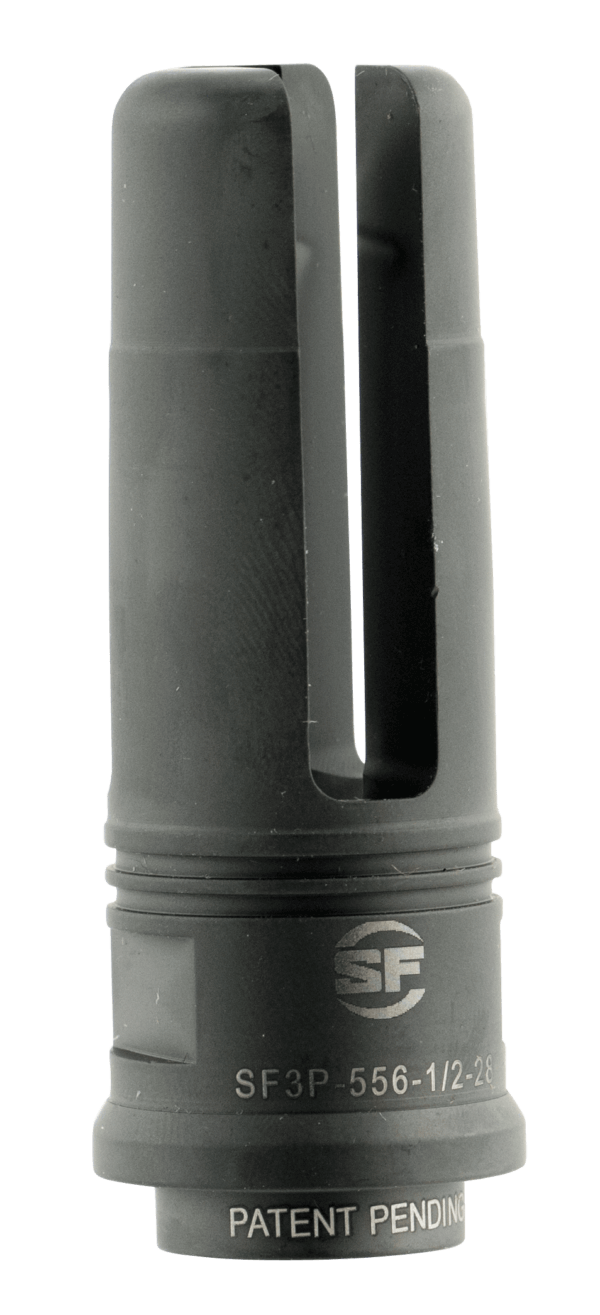 SureFire SF3P5561228 Suppressor Adapter Flash Hider 5.56x45mm NATO 1/2″-28 tpi Stainless Steel Black Nitride