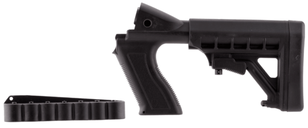 Archangel AA50088 Tactical Pistol Grip Stock Black Synthetic 6 Position with Shell Holder for 12 Gauge Mossberg 500 590; Maverick 88