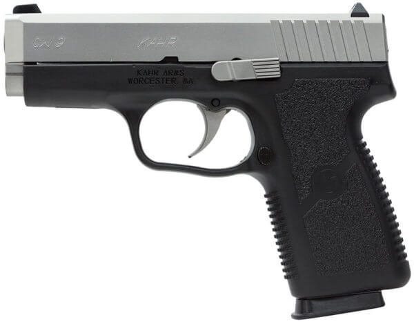 Kahr Arms CW9093 CW *CA Compliant 9mm Luger Caliber with 3.60″ Barrel 7+1 Capacity Black Finish Frame Serrated Matte Stainless Steel Slide & Textured Polymer Grip