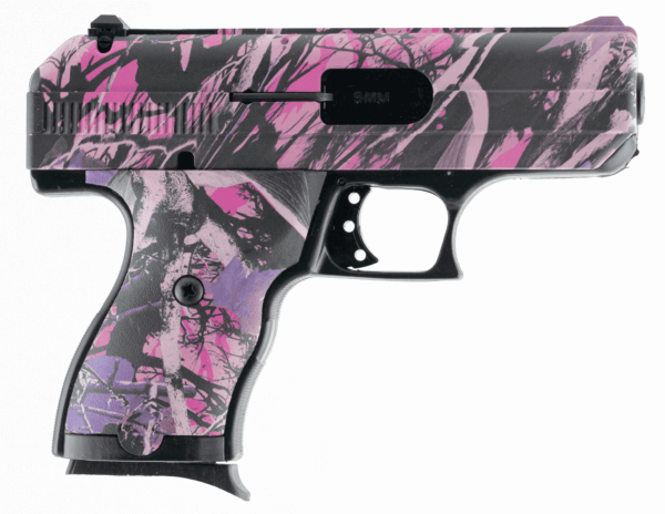 Hi-Point 916PI C9 9mm Luger 8+1 3.50″ Black Steel Barrel Hydro-Dipped Pink Camo Serrated Slide Frame & Polymer Grips Right Hand