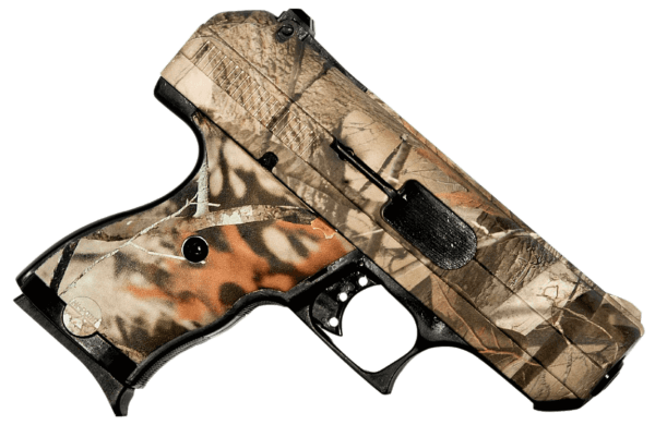 Hi-Point 916WC C9 9mm Luger 8+1 3.50″ Black Steel Barrel Hydro-Dipped Woodland Camo Serrated Slide Polymer Frame & Polymer Grips Right Hand