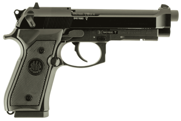 Beretta USA J90A1M9A1F19 M9A1 22 LR 15+1 4.90″ Black Burniton Steel Slide & Aluminum Frame w/Picatinny Rail & Checkered Black Aluminum Grip