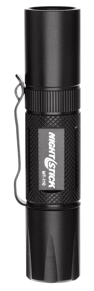 Nightstick MT110 MT-110 Mini-TAC Black Anodized Hardcoat Aluminum White LED 150 Lumens 77 Meters Beam Distance