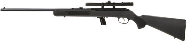 Savage Arms 40000 64 FXP 22 LR Caliber with 10+1 Capacity 21″ Barrel Matte Blued Metal Finish Matte Black Synthetic Stock & No AccuTrigger Right Hand (Full Size) Includes 4x15mm Scope