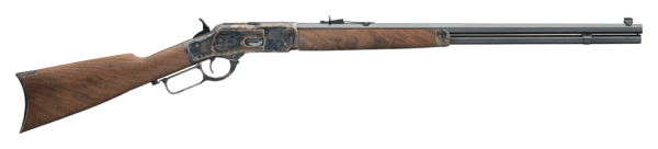 Winchester Repeating Arms 534217141 Model 1873 Sporter 45 Colt (LC) 13+1 24 Octagon Blued Barrel  Color Case Hardened Receiver  Rifle-Style Forearm & Cap  Walnut Straight Grip Stock w/Crescent Buttplate   Steel Loading Gate”