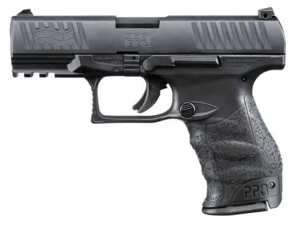 Walther Arms 2807077 PPQ M2 45 ACP Caliber with 4.25″ Barrel 10+1 Capacity Black Finish Picatinny Rail Frame Serrated Matte Black Tenifer Steel Slide & Finger Grooved Interchangeable Backstrap Grip