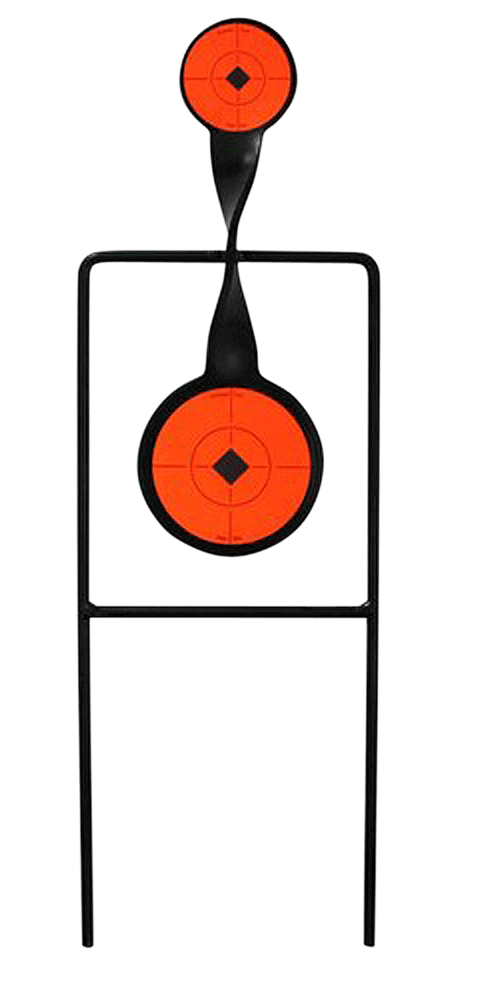 Birchwood Casey 46221 World of Targets Sharpshooter Spinner 2.25″/3.625″ Black/Orange