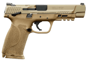 Smith & Wesson 11595 M&P 40 M2.0 40 S&W 5″ 15+1 FDE Armornite Stainless Steel FDE Interchangeable Backstrap Grip
