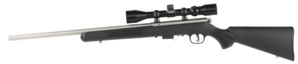 Savage Arms 95200 93 FVSS XP 22 WMR Caliber with 5+1 Capacity 21″ Barrel Matte Stainless Metal Finish Matte Black Synthetic Stock & AccuTrigger Right Hand (Full Size) Includes 3-9x40mm Scope
