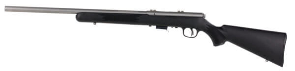 Savage Arms 94700 93 FVSS 22 WMR Caliber with 5+1 Capacity  21 Heavy Barrel  Matte Stainless Metal Finish  Matte Black Synthetic Stock & AccuTrigger Right Hand (Full Size)”