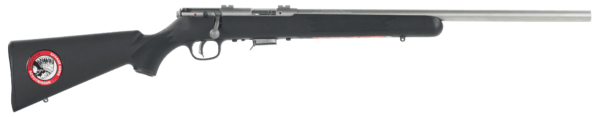 Savage Arms 96703 93R17 FVSS 17 HMR Caliber with 5+1 Capacity  21 Heavy Barrel  Matte Stainless Metal Finish  Matte Black Synthetic Stock & AccuTrigger Right Hand (Full Size)”