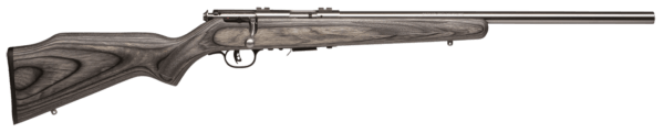 Savage Arms 96705 93R17 BVSS 17 HMR Caliber with 5+1 Capacity  21 Barrel  Satin Stainless Metal Finish  Gray Laminate Stock & AccuTrigger Right Hand (Full Size)”