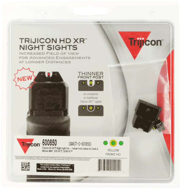 TruGlo TG231H1W Tritium Pro Black | Green Tritium White Outline Front Sight Green Tritium Rear Sight