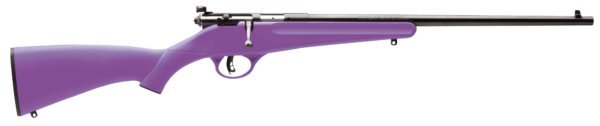 Savage Arms 13783 Rascal 22 LR Caliber with 1rd Capacity 16.12″ Barrel Matte Blued Metal Finish & Purple Synthetic Stock Right Hand (Youth)