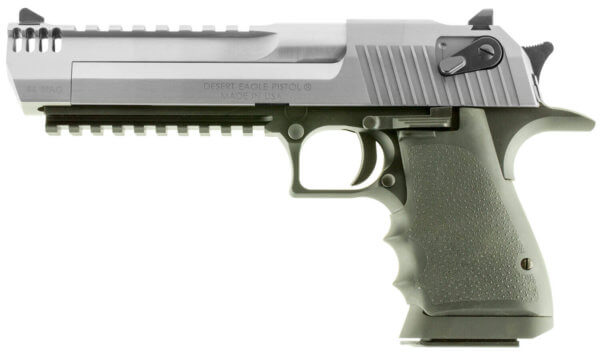 Magnum Research DE44ASIMB Desert Eagle Mark XIX with Muzzle Brake 44 Rem Mag 6″ 8+1 Black Stainless Steel Black Polymer Grip