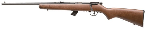 Savage Arms 50702 Mark II GL 22 LR Caliber with 10+1 Capacity  19 Barrel  Matte Blued Metal Finish  Satin Hardwood Stock & AccuTrigger Left Hand (Youth)”