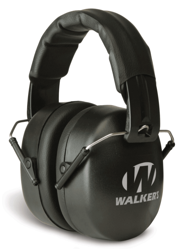 Walker’s GWPFPM1BKTL Pro Low Profile Passive Muff Polymer 22 dB Over the Head Black Adult