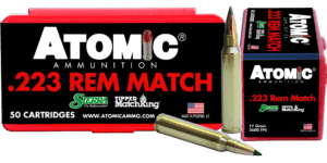 Atomic 00452 Rifle 223 Rem 77 gr Tipped MatchKing 50rd Box
