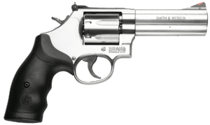 Smith & Wesson 164198 686 Plus Single/Double 357 Magnum 6″ 7 rd Black Synthetic Grip Stainless Steel
