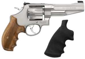 Smith & Wesson 170210 627 Performance Center Single/Double 357 Magnum 5″ 8 rd Wood Grip Stainless