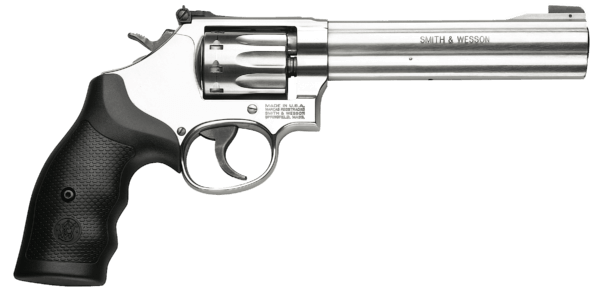 Smith & Wesson 160578 Model 617  22 LR Stainless Steel 6 Barrel & 10rd Cylinder  Satin Stainless Steel K-Frame  Black Polymer Grip Internal Lock”