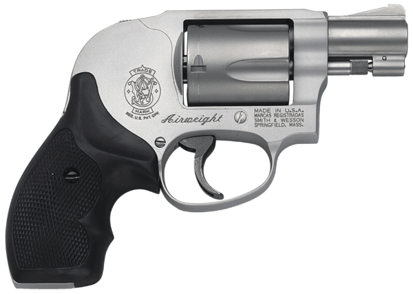 Smith & Wesson 163070 638 Airweight 38 Special 1.88″ 5 Round Stainless Black Synthetic Grip