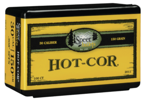 Speer Bullets 2011 Hot-Cor 30 Caliber .308 150 GR Soft Point Flat Nose (SPFN) 100 Box