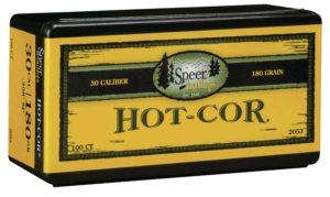 Speer Bullets 2053 Hot-Cor 30 Caliber .308 180 GR Spitzer Soft Point 100 Box