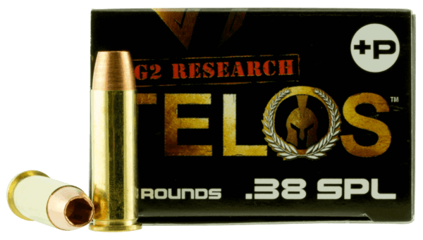 G2 Research G00618 Telos Defense 38 Special +P 105 gr Fracturing Copper Hollow Point (FCHP) 20rd Box